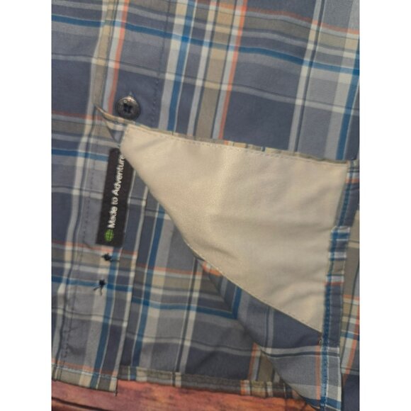 Exofficio Mens Plaid Short Sleeve Fishing Shirt Medium - Picture 8 of 9